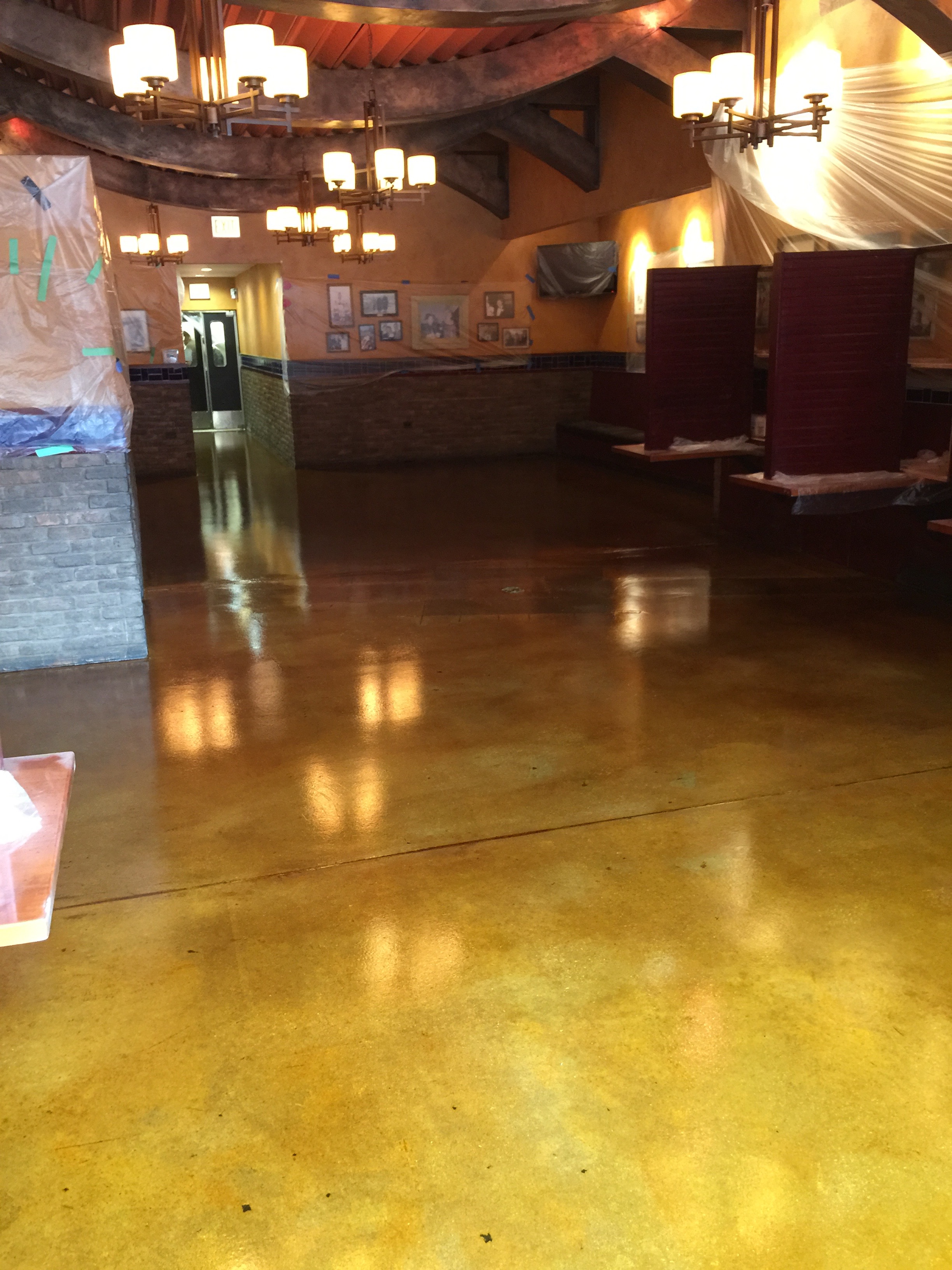 One example of dye & seal process polished concrete done by Concrete Resurfacing Solutions in Chicago