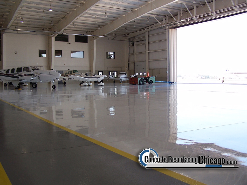 Polished concrete floors in an auto assembly plant Concrete Resurfacing Solutions