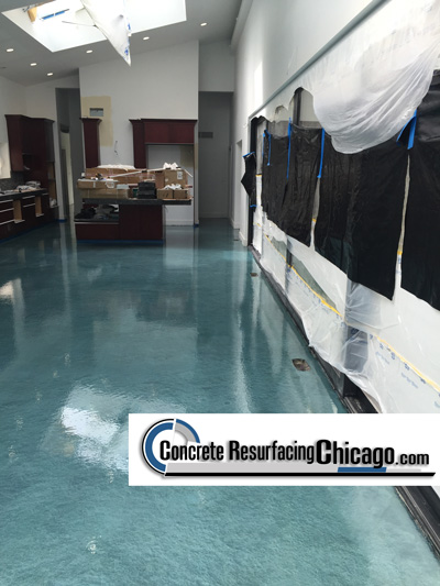 Concrete Resurfacing Chicago Residential Epoxy Basement Polymer Floors Concrete Resurfacing Solutions, Inc, 630-448-0317, Concrete Resurfacing Chicago, polished concrete, Polished concrete, granite or marble floors, Flake Floor, Quartz Floor, Metallic Floor,  HD Floor, Dye and Seal Concrete, CONCRETE POLISHING, Education, Food and Beverage,  Grocery Stores, Retail Stores, Produce Stores, Healthcare industry, Pharmaceutical, Manufacturing, Airplane Hangars, Garage Floors, Basement Concrete Floors, Epoxy Flooring