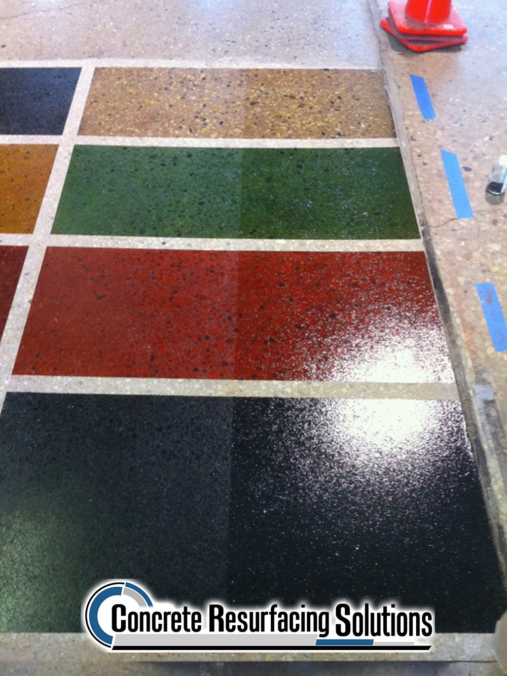 A wide variety of colors for your concrete at Concrete Resurfacing Solutions in Chicago!