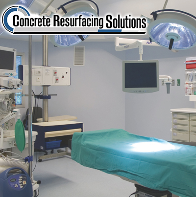 Healthcare facilites of all sizes could benefit from polished concrete - Concrete Resurfacing Solutions Chicago can provide!